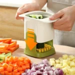 Cortador Fatiador De Legumes Manual Com Lâminas de Aço Inoxidável1