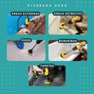 Kit 3 Escovas De Limpeza7