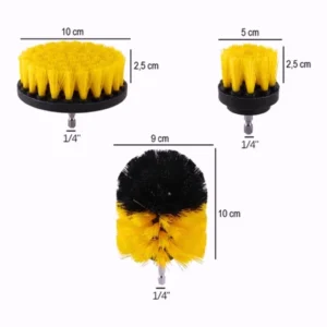 Kit Escovas De Limpeza Pesada Para Parafusadeira Furadeira4