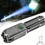 Lanterna Tática Potente Recarregável USB Led Luz Forte5
