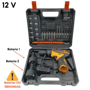 Parafusadeira Furadeira 12V 21V 2 Baterias