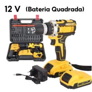 Parafusadeira Furadeira 12V 21V 2 Baterias2