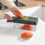 Slicer Aco Inox 14 em 1 Fatiador Cortador Ralador De Legumes Verduras Frutas Alimentos5