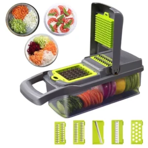Slicer Aco Inox 14 em 1 Fatiador Cortador Ralador De Legumes Verduras Frutas Alimentos9