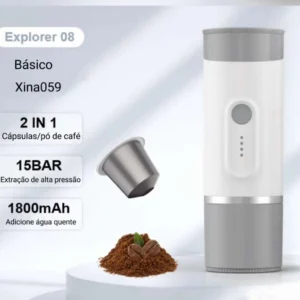 3 em 1 cafeteira portátil sem fio, para carro, casa, viagem, compatível com cápsulas7