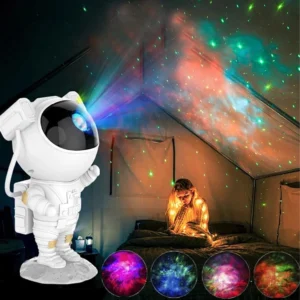 Astronauta Luminária Projetor De Luz Estrela Galáxia Nebulosa3