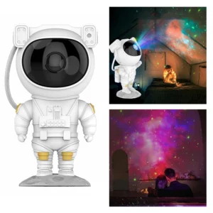 Astronauta Luminária Projetor De Luz Estrela Galáxia Nebulosa6