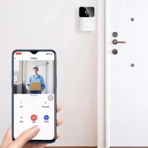 Campainha Com Câmera Vídeo Porteiro Sem Fio Wi Fi HD Inteligente Smart Home Vê Pelo Celular Recarregável2