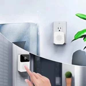 Campainha Com Câmera Vídeo Porteiro Sem Fio Wi Fi HD Inteligente Smart Home Vê Pelo Celular Recarregável4