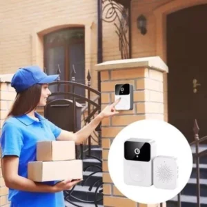 Campainha Com Câmera Vídeo Porteiro Sem Fio Wi Fi HD Inteligente Smart Home Vê Pelo Celular Recarregável5
