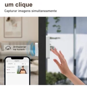 Campainha Com Câmera Vídeo Porteiro Sem Fio Wi Fi HD Inteligente Smart Home Vê Pelo Celular Recarregável7