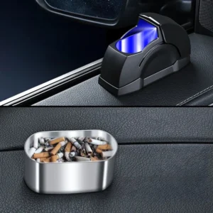 Cinzeiro De Porta De Carro À Prova De Vento Premium design Elegante Com Forro De metal6