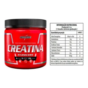 Creatina Monohidratada Pura 300g Hardcore Integralmedica3