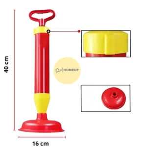 Desentupidor Manual De Pia Vaso Ralo Cano Esgoto Tipo Bomba Sucção 150mm Alta Pressão7