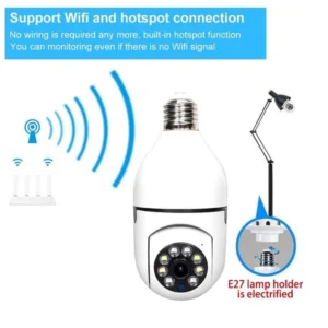 KIt 2 Mini IP Câmera Wifi sem fio visão noturna microfone auto falante acesso remoto aplicativo7
