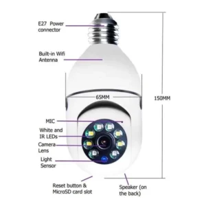 KIt 2 Mini IP Câmera Wifi sem fio visão noturna microfone auto falante acesso remoto aplicativo8