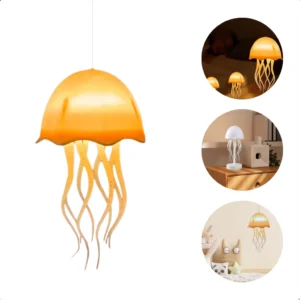 Luminária Pequena LED Água Viva Medusa 3D Touch RGB LUZ COLORIDA