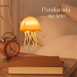 Luminária Pequena LED Água Viva Medusa 3D Touch RGB LUZ COLORIDA6