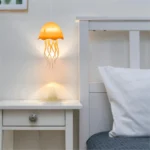 Luminária Pequena LED Água Viva Medusa 3D Touch RGB LUZ COLORIDA7