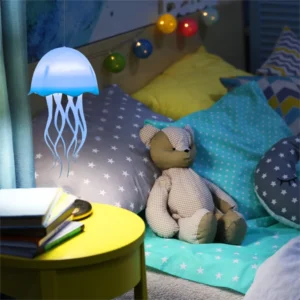 Luminária Pequena LED Água Viva Medusa 3D Touch RGB LUZ COLORIDA8