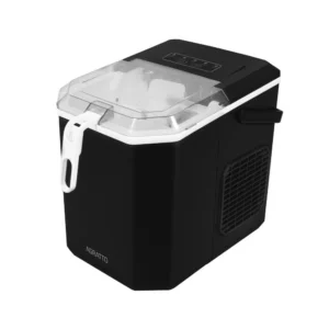 Maquina de gelo 12 Kg com sensor de cesta cheia preta MG Agratto8