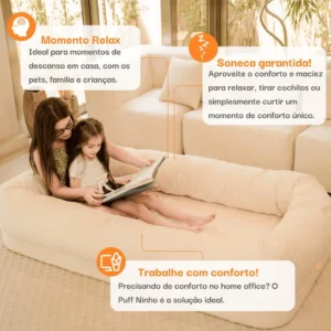 Puff Ninho Cama pet Humana Sofá na caixa2