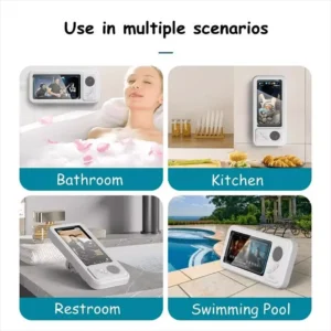 Suporte Do Telefone Chuveiro Com Alto Falante Bluetooth IPX4 À Prova Dwaterproof Água 5