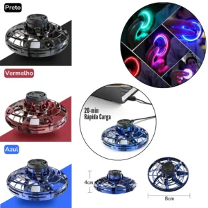 pinner Boomerang Mini Drone Com Luz Presente infantil Voador Interativo Criança2