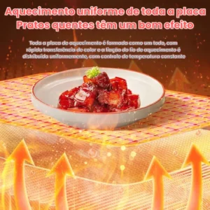 Bandeja De Aquecimento Elétrica Com Temperatura Ajustável Dobrável5