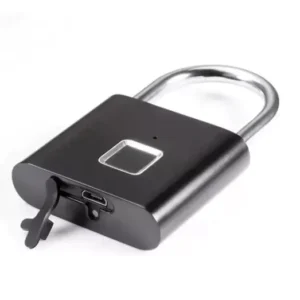 Cadeado De Impressão Digital Biométrica a Bateria com Carregamento USB