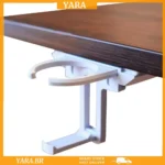 Suporte De Copo De Mesa Dobrável Sob A , Para Bebidas Retraídas (Branco)5